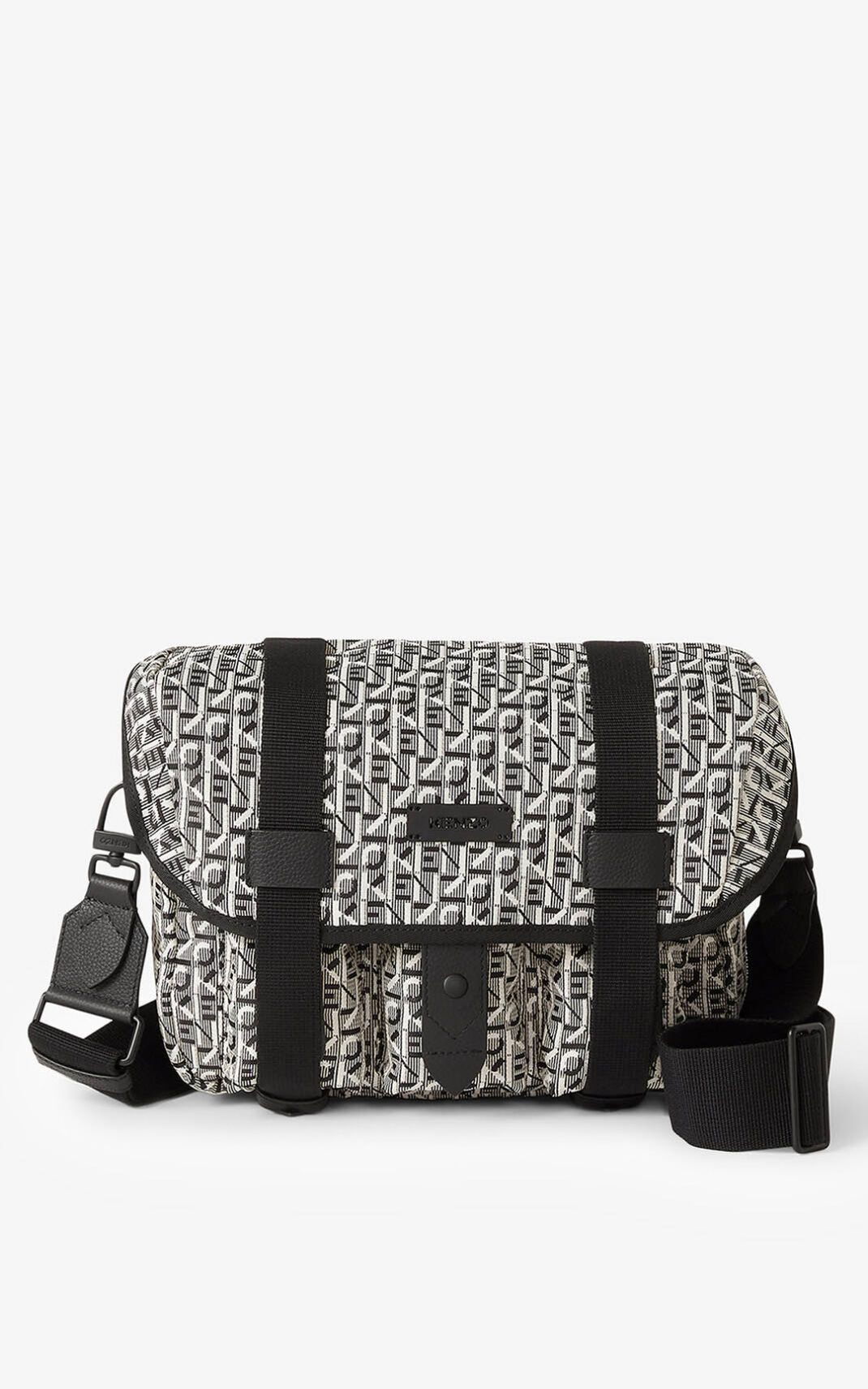 Sac Bandoulière Kenzo Homme Courier small jacquard Grise JOQIE-6392